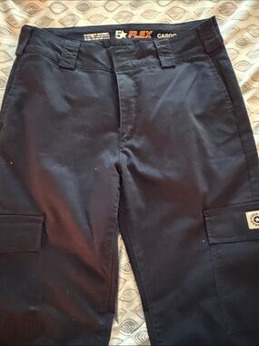 Five Star Blue Flex Cargo Trousers with Flap Pockets